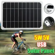 5W Outdoor Camping Monocrystalline Silicon Solar Panel Portable Batter Charger