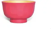 Kanoryu Tones S22-38-2s Wood Grain Turtle Shell Soup Bowl, Red, φ4.3 x 2.7 inches (11 x 6.8 cm)