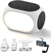 Magnetic Fill Light for Gimbal Stabilizer, Gliship 40 Led Portable Clip Cell Phone Selfie Light Rechargeable Selfie Light with 3 Lights Modes Compatible with Osmo Mobile DJI OM5 Phone Camera