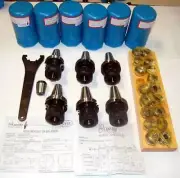 44 Techniks CAT 40 Tooling Kit for Haas,Fadal CNC Mill-ER Chuck,Coolant Collet