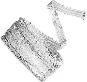 OSALADI Sparkling Sequin Elastic Trim for DIY Crafts Delicate Costume Decoration for Dress Accessories Curtains Handmade Projects Sequin Fringe Band