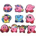 10PCS DIY Kirby Shoe Charms Croc Shoes Charm Accessories Set Sandals Decoration