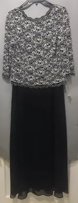 Alex Evenings Black Women’s Gown Size 14