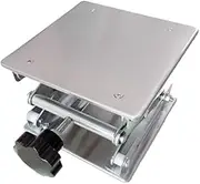 8" x8",Stainless Steel Lab Jack Scissor Stand Platform,Lab Lift Stand Table, Scientific Scissor Lifting Jack Platform,Expandable Lift Height Range 80mm-326mm,Maximum Support Weight 50kg
