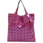 【二手名牌BRAND OFF】BAO BAO ISSEY MIYAKE 三宅一生 莓紅色 亮面PVC 10*10 肩背包