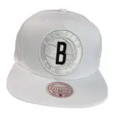 Mitchell & Ness Brooklyn Nets NBA white Snapback hat cap
