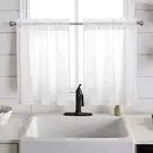 Curtain Convenient Machine Washable Widely Applied Universal Sheer Drape White