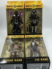 7" Mortal Kombat 11 Figure Wave 5 Set of 4 Liu Khan Shao Kang Scorpion Sub Zero