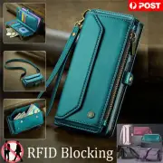 For iPhone 16 16e 15 14 13 12 Pro Max Plus Case Wallet Leather Bag Strap Cover
