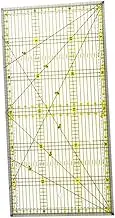 CORHAD Patchwork Ruler Double Grids Quilter's Ruler Non-Slip Acrylic 15x30cm Seam Allowance