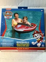 Swimways Nickelodeon Paw Patrol Marshall Inflatable Water Boat Vehicle for Ag...