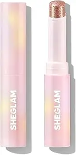 SHEGLAM Crystal Jelly Glaze Stick Eye Shadow Stick Eyeliner Brightener Pencil Crayon with Brush Easy to Blend Long Lasting Shimmer Eyeshadow Stick-Aura Blitz