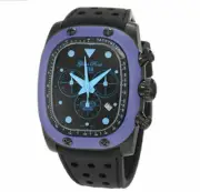 Glam Rock GR70107 Men's Gulfstream Chrono Black Silicone Watch