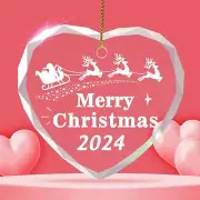 "Merry Merry Christmas 2024 Ornaments for Christmas Tree Winter Christmas Han...