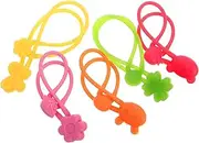 5pcs Binding Rope Bento Case Bands Washable Silicone Bands Elastic Bands Silicone Straps Silicone Fixing Bands Flexible Bands Multi-Function Silicone Bands Silicone Colorful Bands