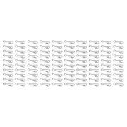 1X(100Pcs Fishing Hooked Snap Fishing Swivel Snap Hook Line Connector Carp Fishi