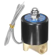 Brass Electric Solenoid Valve 1/4" NPT 24V DC Air Valve Closed Water Gas Diesel