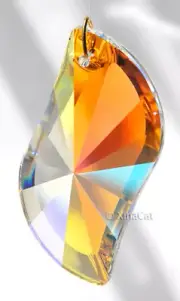 Asfour Curvy Crystal Clear AB Pendant Prism Suncatcher - Sizes 50mm/63mm/89mm