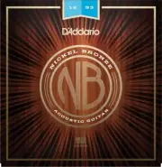 10 Sets D'Addario NB1253 Nickel Bronze Acoustic Guitar Strings Light Gauge 12-53