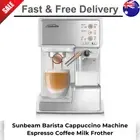Sunbeam Barista Coffee Cappuccino Machine Espresso Coffee Maker Milk Frother AU