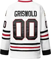 [Fonxon] Clark Griswold #00 X-Mas Movie Hockey Jersey Stitched Letters Numbers for He Husband Father Size S-XXXL