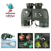 Marine Binoculars for Adults 10x50 Waterproof Binoculars with Rangefinder Com...