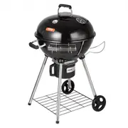 VEVOR 22" Kettle Charcoal Grill, Premium Kettle Grill with Wheels Grate and Cover, Porcelain-Enameled Lid and Firebowl with Slide Out Ash Catcher Ther