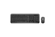 PROMATE Full Size Wireless Keyboard & Mouse Combo with Dual USB-A/C Dongle. Auto