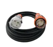 32 Amp 5m Extension Lead, Single Phase, 3 pin, 240V 32A Heavy Duty Cable 1Ph