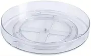 [Clean & Neat Home] Small Lazy Susan Organiser Turntable Clear for Cabinet, Kitchen, Bathroom Corners (Large)