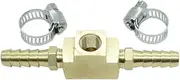 CDQBWKJGFJ 1 Piece Fuel Line Fuel Pressure Tee Adapter Brass T-Fitting 5/16" Hose Barb to 1/8"NPT Female For Fuel Pressure Gauge Or Sensor