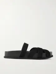 [NEOUS] NEOUS - Ibor Suede Slides - Black - IT41 IT 41 Black