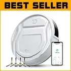 M210 Pro Robot Vacuum - 2200Pa Powerful Suction, 120 Mins Runtime, Wi-Fi Control