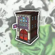 The Real Ghostbusters Kenner Firehouse Vinyl Sticker