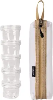 Joyeee Set of 5 Outdoor Spice Jars Set, Portable Seasonings Box for Sauce Con...