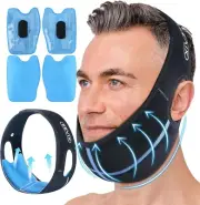 Wisdom Teeth Ice Pack Head Wrap with 3D Sewing Jaw Ice Pack for Face Oral