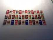10 Different Soda rub on Transfer Stickers. Coke, Pepsi, Dr Pepper, Mountain Dew