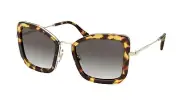 Miu Miu SMU 55V Light Havana/Grey Shaded (7S0-0A7) Sunglasses