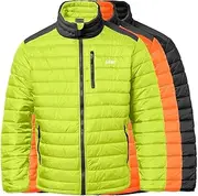[BAD WORKWEAR] Men’s Classic Puffer Jacket – Lightweight and Compressible | Reinforced Nylon Panelling | Features Front Chest Pocket, Two Hand Zipper Pockets & Reflective Logo |