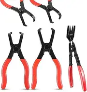 Atelierate Body Clip Pliers Set, 30 Degree and 80 Degree Push Pin Pliers,Panel Clip Removal Plier, Automobile Upholstery Trim Clip