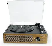 [Technaxx] Retro Turntable with Speakers 2 x 3 W, LP Digitization Direct to USB Stick, Bluetooth V5.0 TX-186 - RCA Output for Connecting to HiFi Systems, 3 Speeds, Aux-in Socket