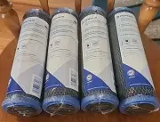 4 Pentair CFB-PLUS10 Carbon Block Filters High Sediment & Chlorine Reduction