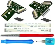 ElecGear 2X USB C Charging Port PCB for 2nd Gen PS4 Controller, Upgrade DS4 from Micro-USB Input Port to USB Type-C Connector Adaptor Replacement for JDS-040, JDS-055, Flex Cable Repair Tool incl.