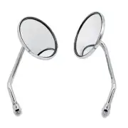 10mm Chrome Motorcycle Scooter Mirrors for Honda Piaggio Aprilia Benelli Bianchi