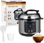 9-in-1 Electric Pressure Cooker, Smart Instant Multi Cooker, Slow&Rice Cooker, Steam, Reheat, Stew, Bake, Intelligent Temperature Control, for Home Kitchen Restaurant