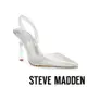 STEVE MADDEN-EVERCLEAR 鑽面尖頭繞踝細跟高跟鞋-透明