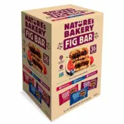 2 PACK NATURES BAKERY FIG BAR REAL FRUIT & WHOLE GRAINS NON GMO 36 TWIN PACKS