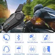 Motorcycle Helmet Bluetooth Intercom Headset Moto Intercomunicador Waterproof