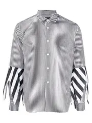 [COMME des GARCONS HOMME PLUS] 混合條紋襯衫