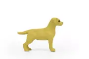 Toy Golden Retriever Dog, Realistic Plastic Replica, 2 1/2" CWG241 B306